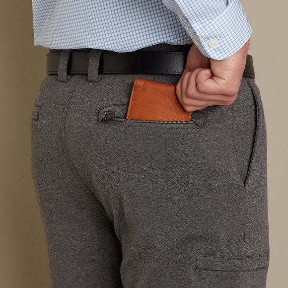 Duluth Trading Co Men's Standard Fit Incog-chinos Heather Navy Blue Pants 34x30 - Picture 14 of 14